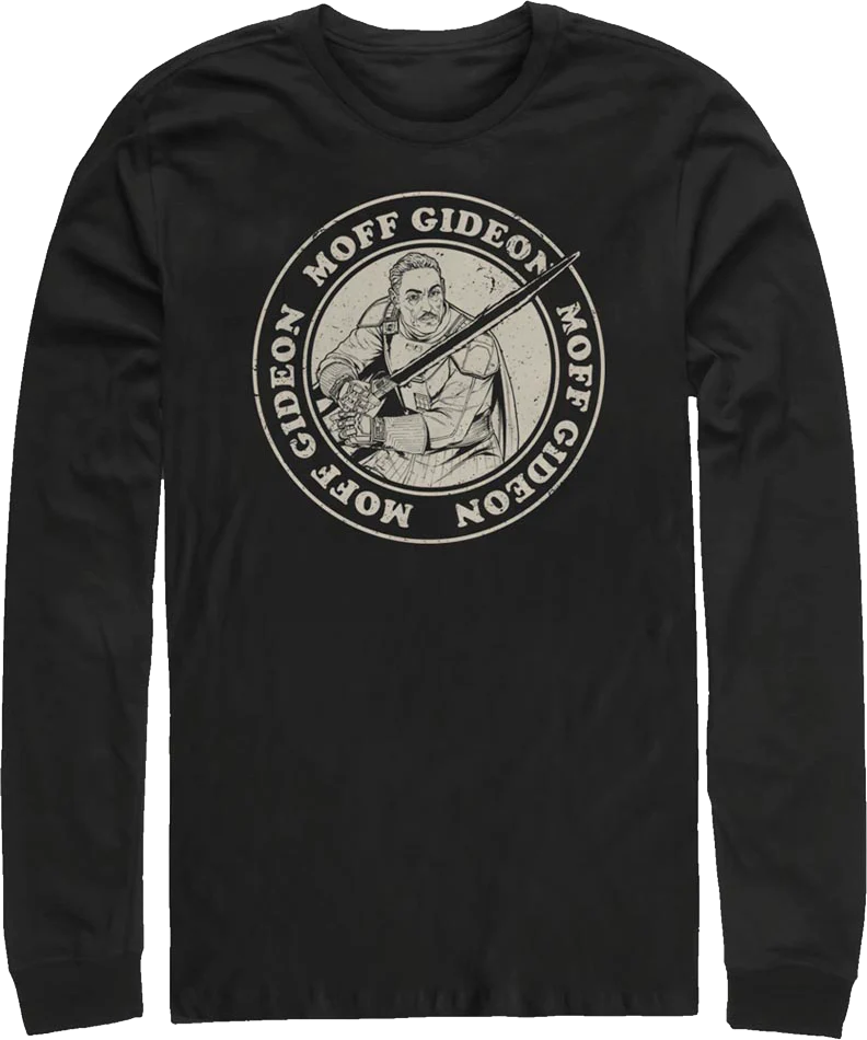 Mandalorian Distressed Moff Gideon Star Wars Long Sleeve Shirt