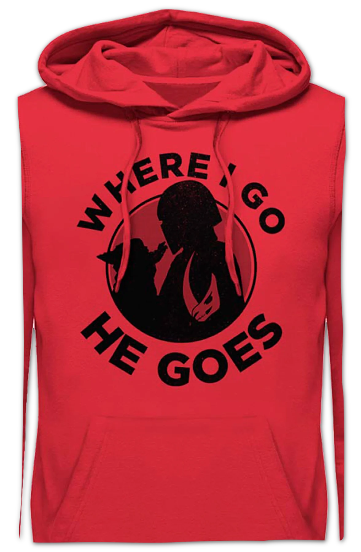 Mandalorian Where I Go He Goes Star Wars Hoodie - Image 2