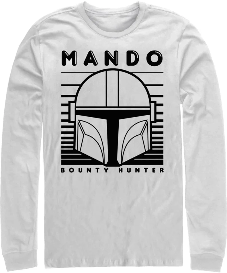 Mando Helmet The Mandalorian Star Wars Long Sleeve Shirt