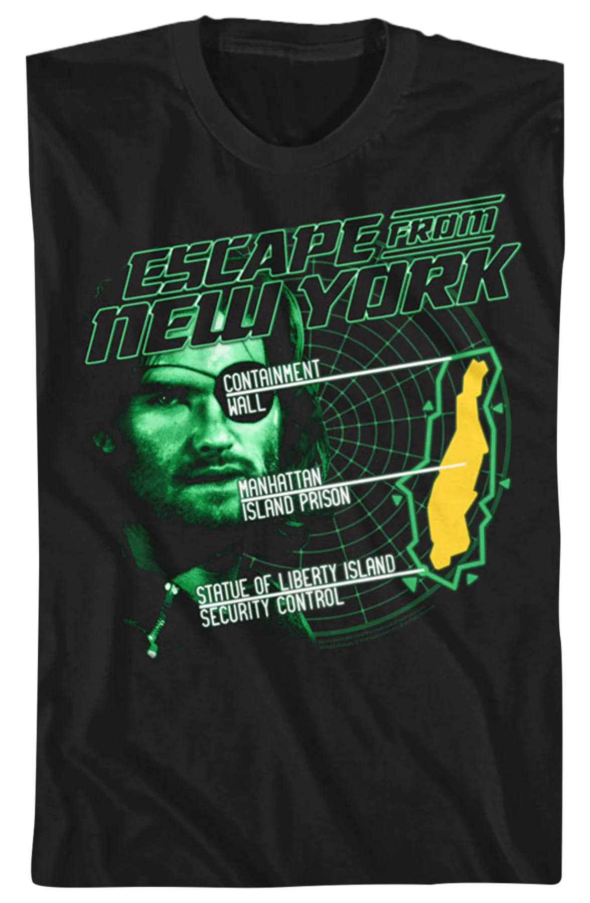 Manhattan Island Prison Escape From New York T-Shirt - Image 2