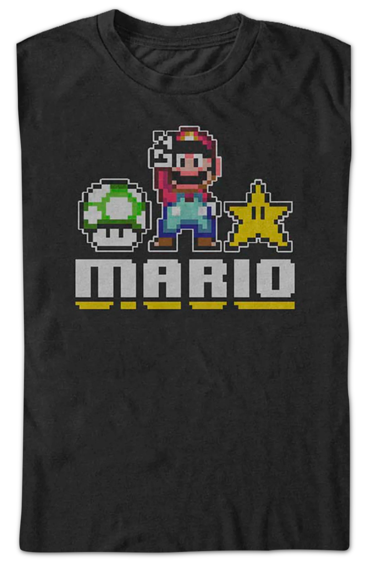 Mario 8-Bit Peace Nintendo T-Shirt - Image 2