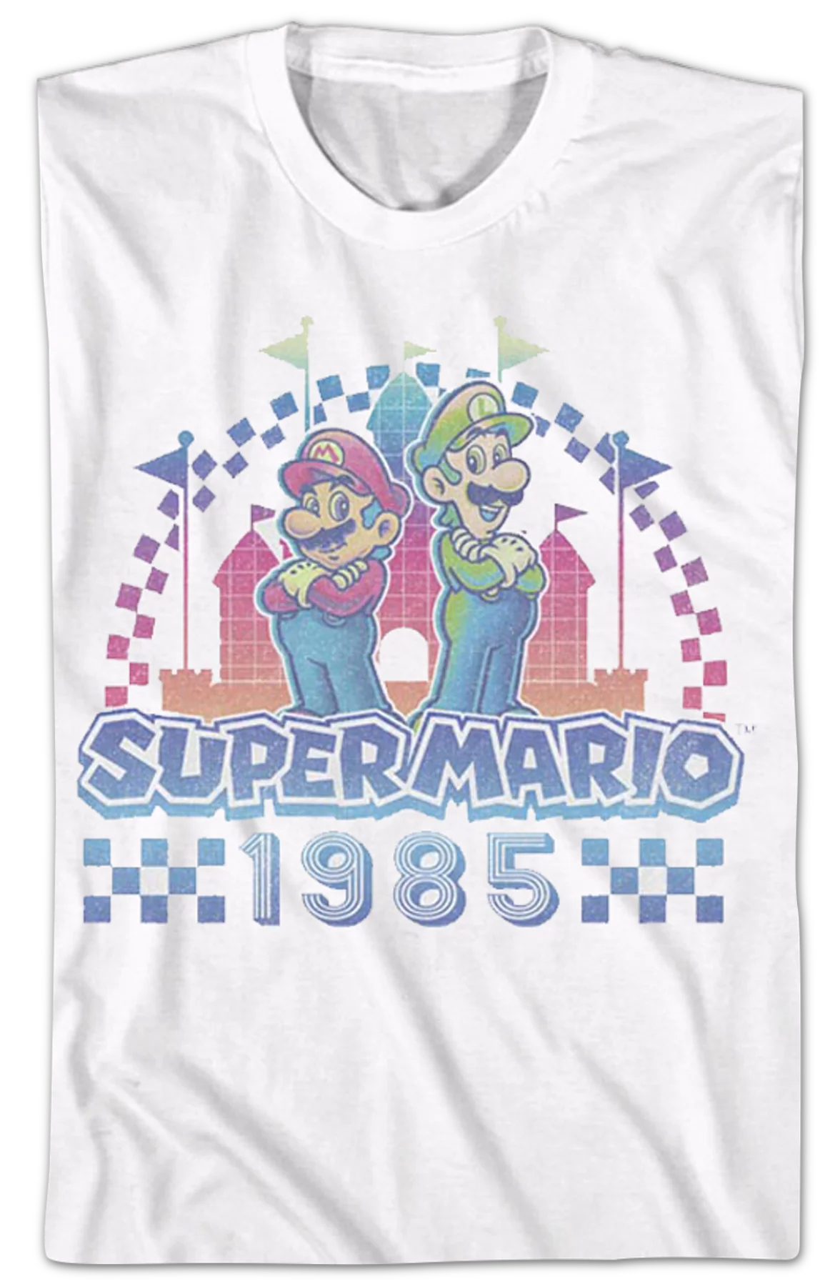 Mario And Luigi 1985 Super Mario Bros. T-Shirt - Image 2