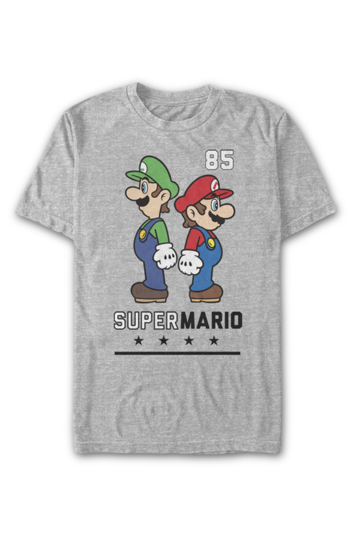 Mario & Luigi Back To Back Super Mario Bros. T-Shirt - Image 2