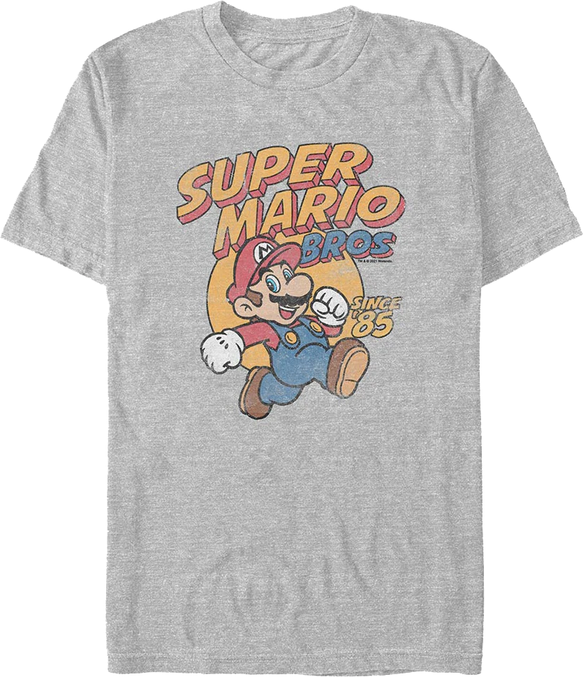Mario Running Since 1985 Super Mario Bros. T-Shirt