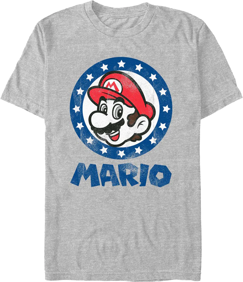 Mario Starry Circle Nintendo T-Shirt