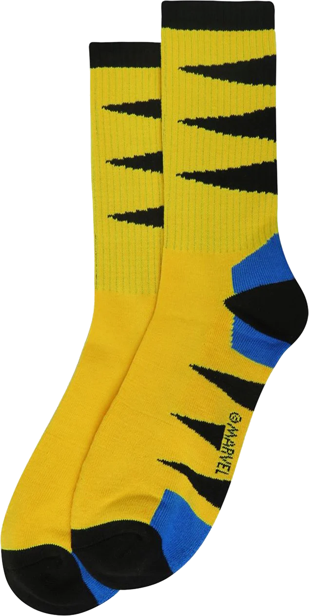 Marvel Comics Wolverine Athletic Socks
