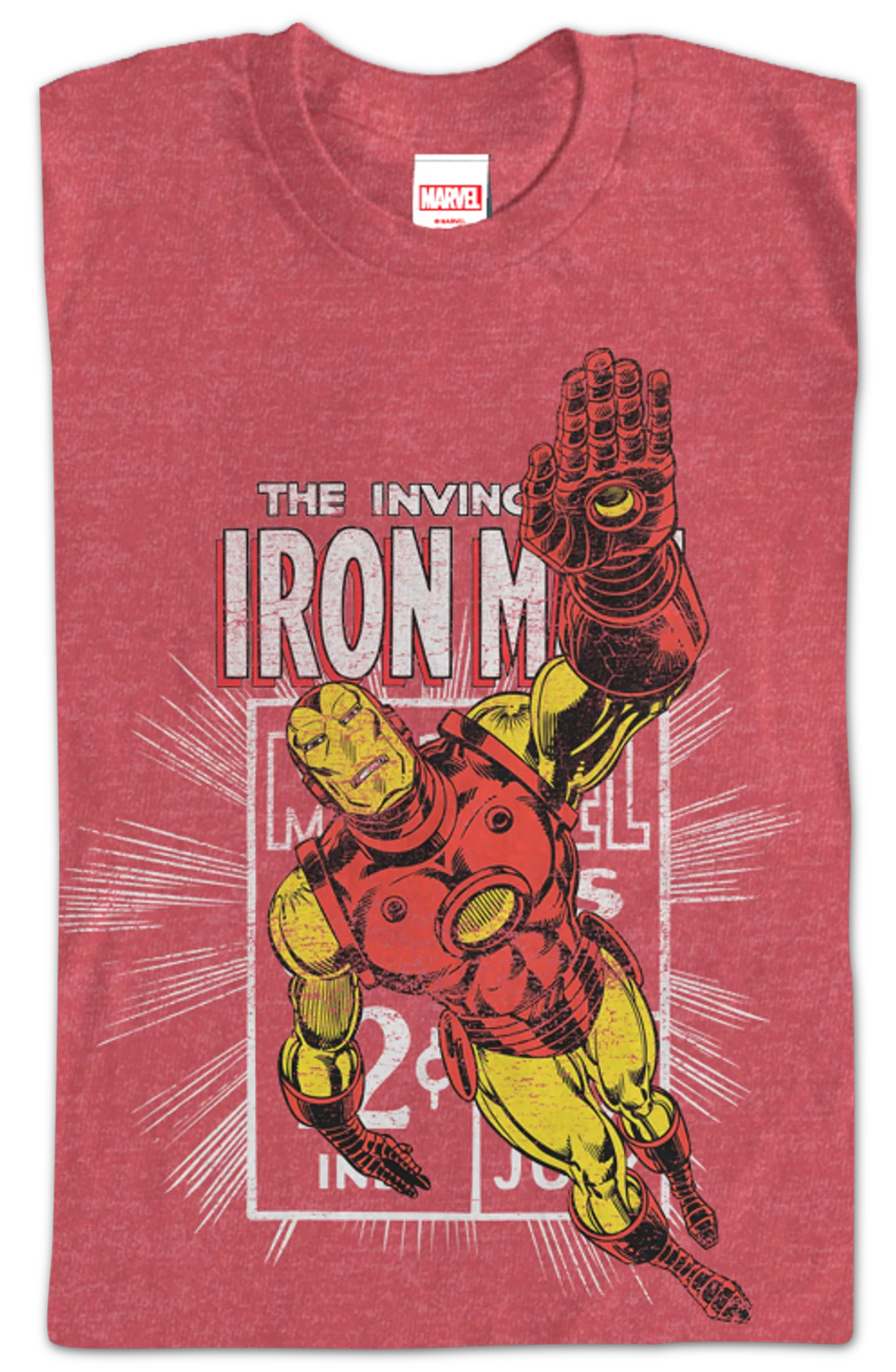 Marvel Stamp Iron Man T-Shirt - Image 2