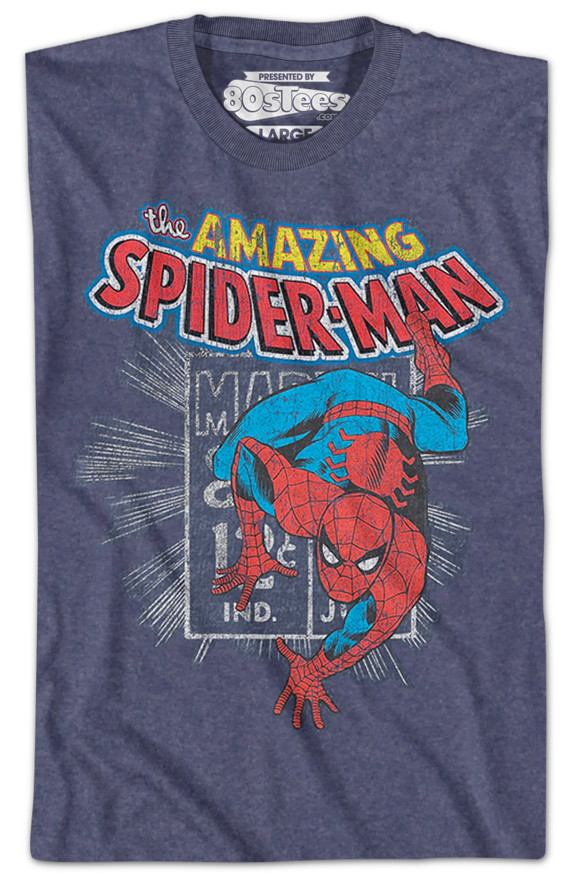 Marvel Stamp Spider-Man T-Shirt - Image 2