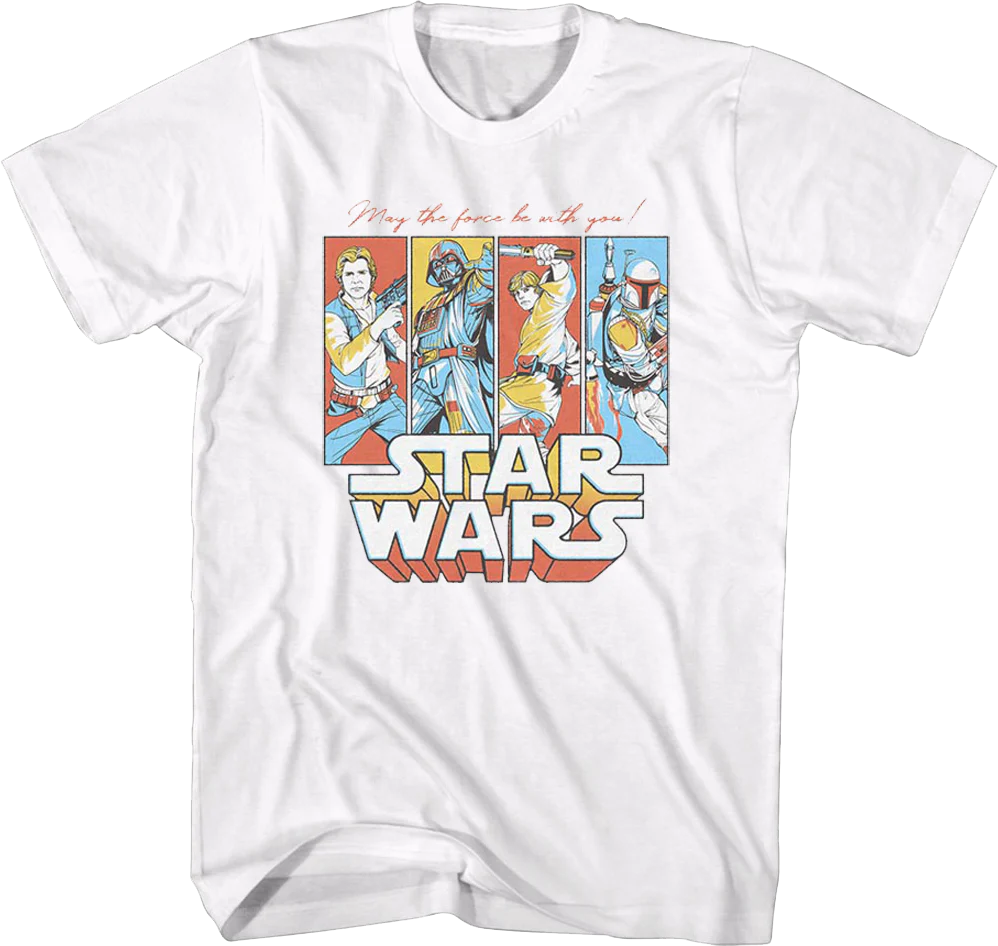 May The Force Be With You Pop Art Star Wars T-Shirt