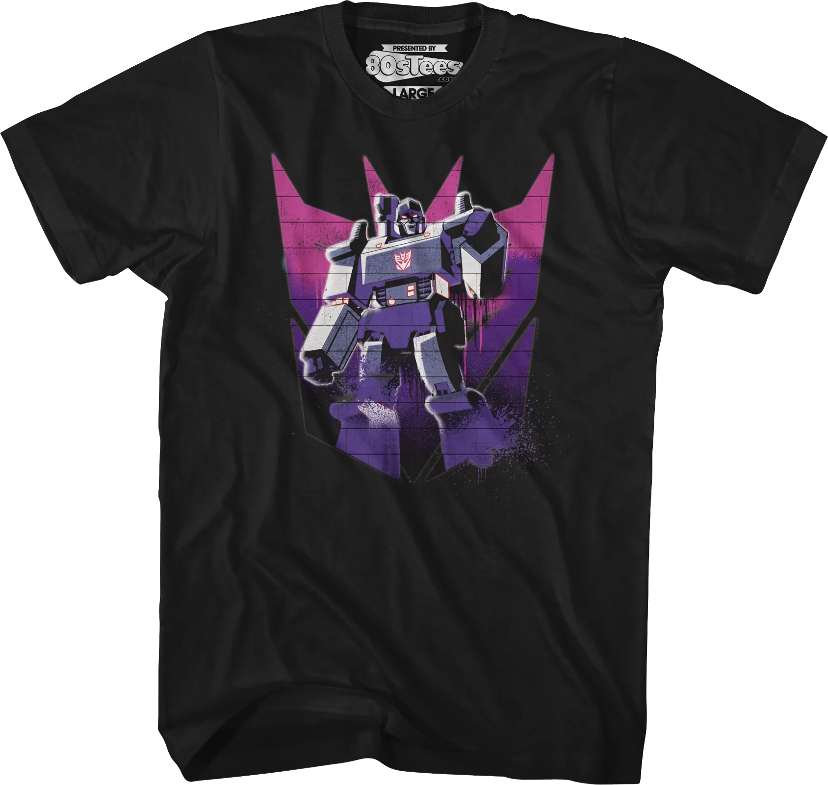 Megatron Decepticon Spray Logo Transformers T-Shirt