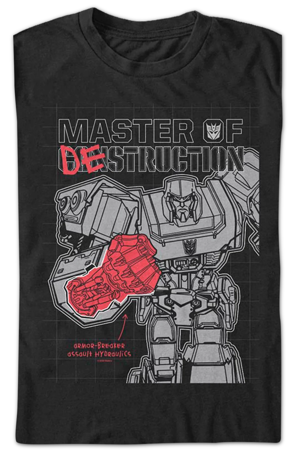 Megatron Master Of Destruction Transformers T-Shirt - Image 2