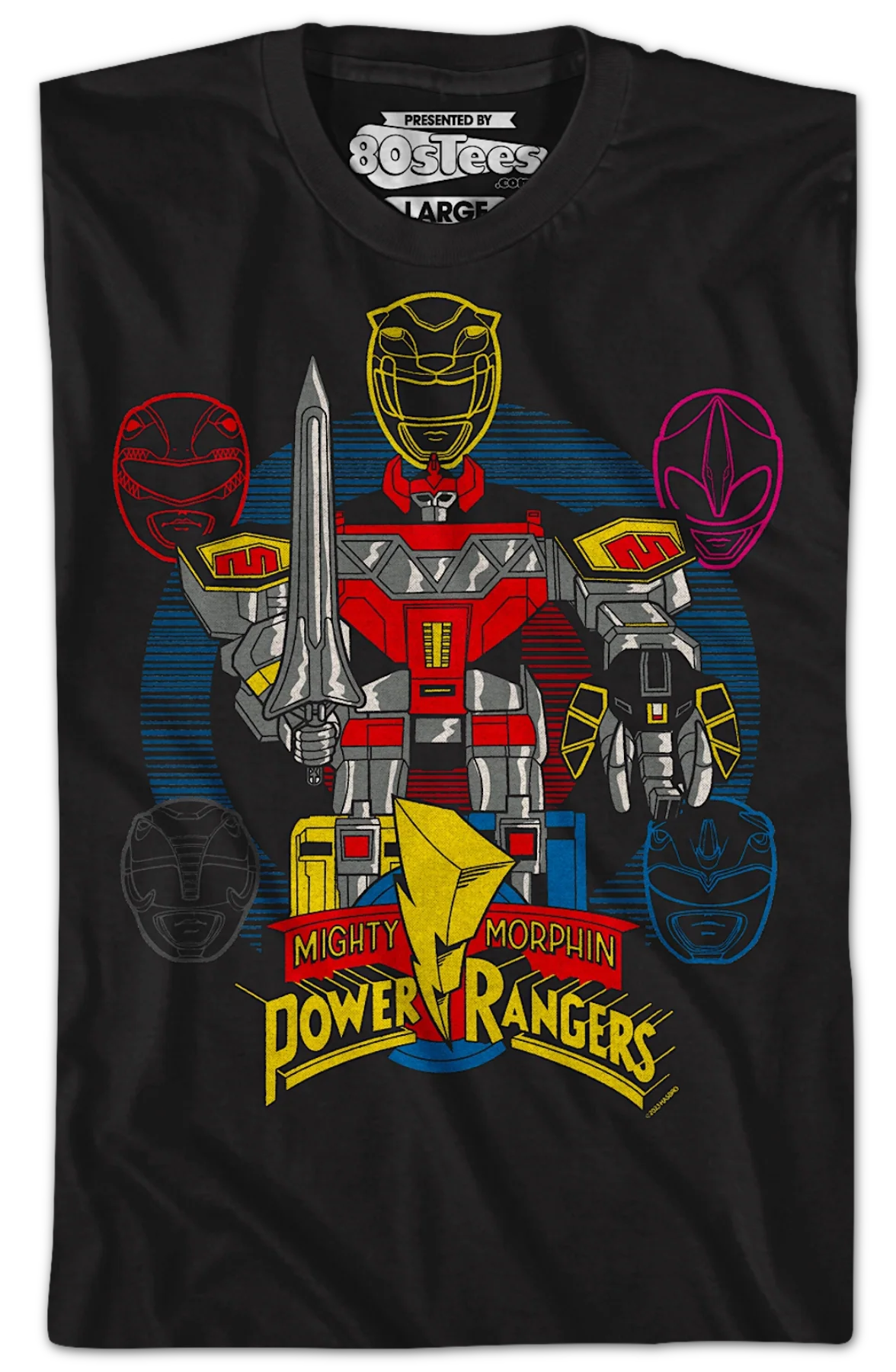 Megazord Mighty Morphin Power Rangers T-Shirt - Image 2
