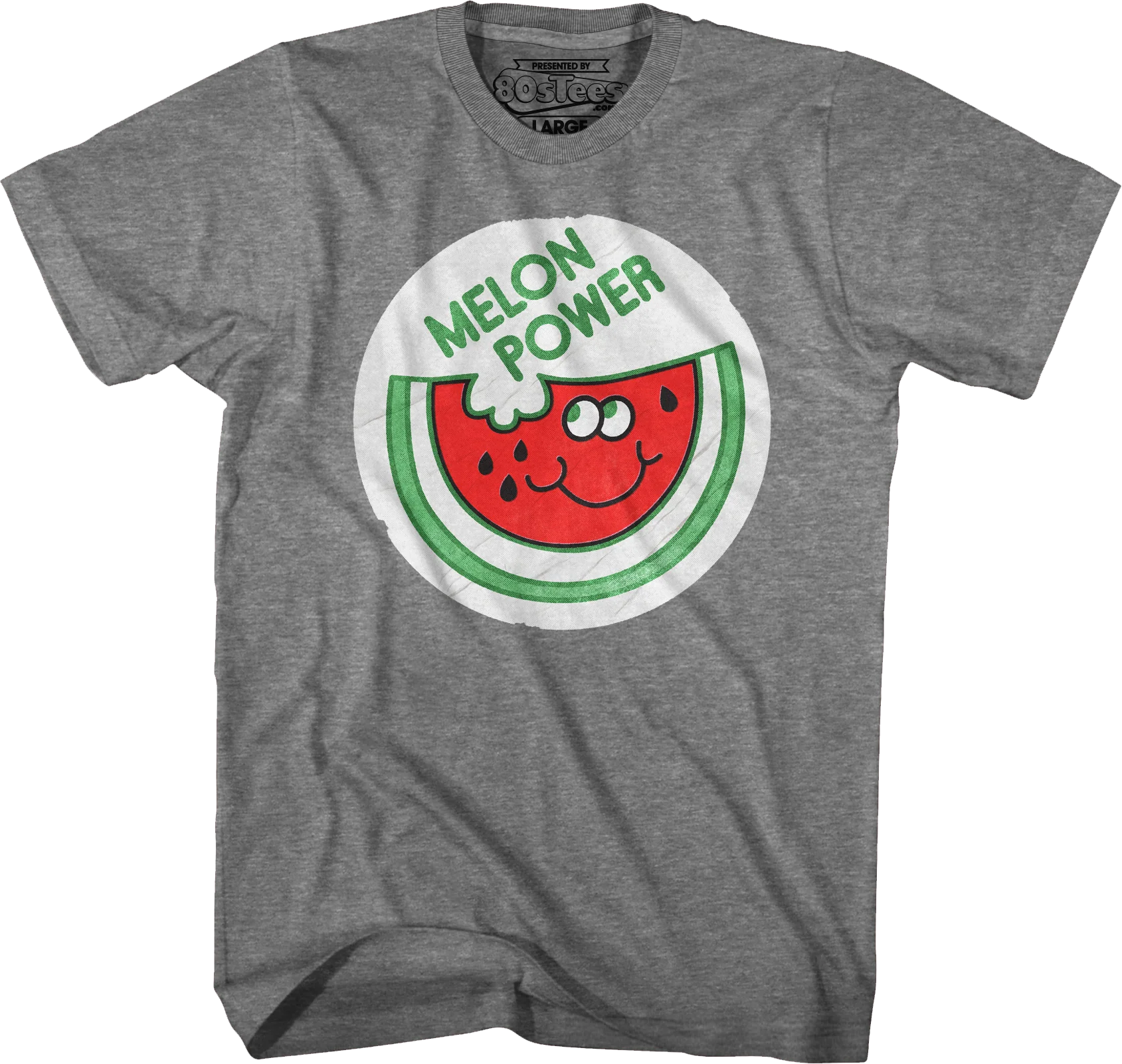 Melon Power Scratch & Sniff Sticker T-Shirt - Image 8