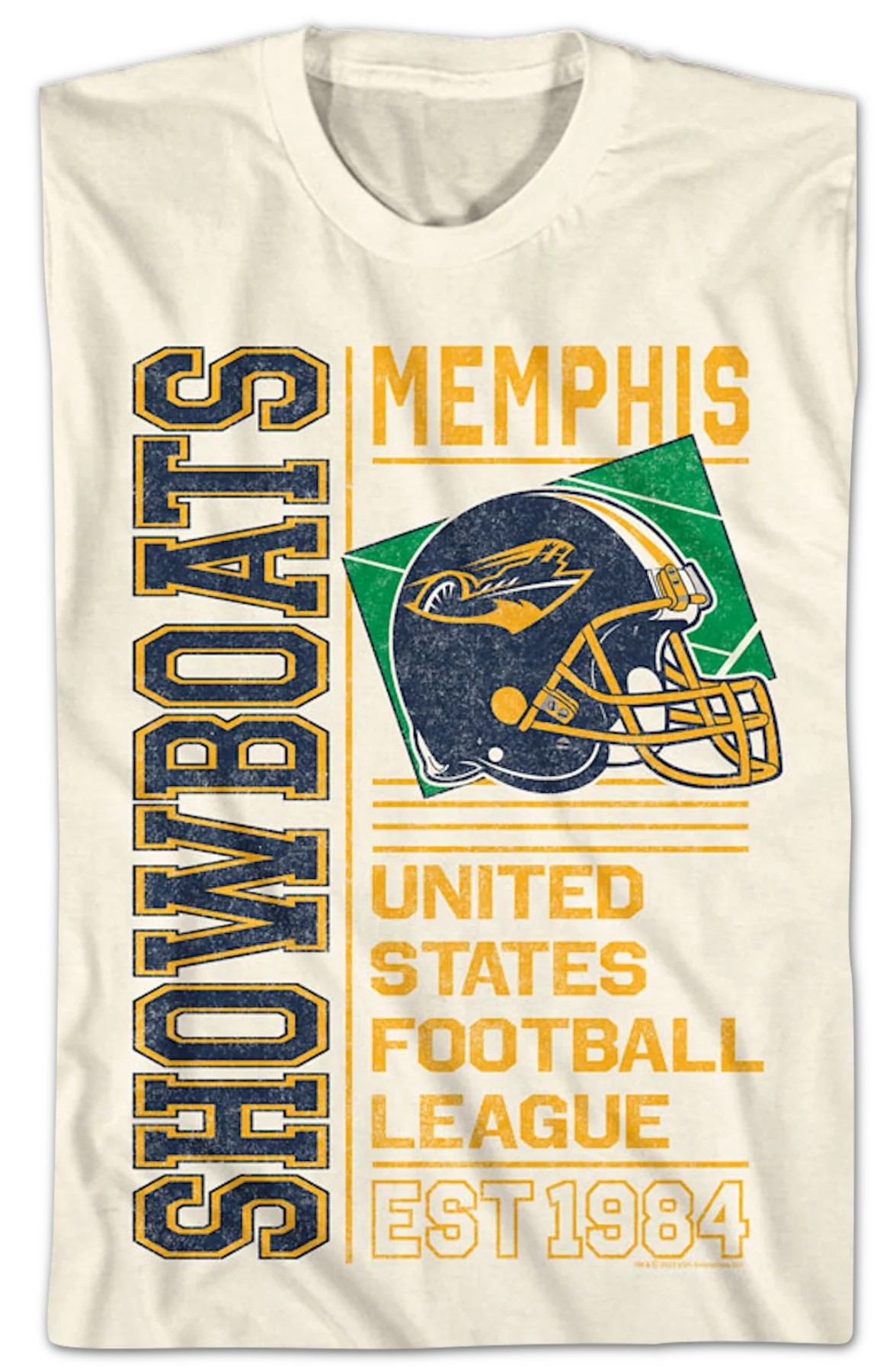 Memphis Showboats Est. 1984 USFL T-Shirt - Image 2