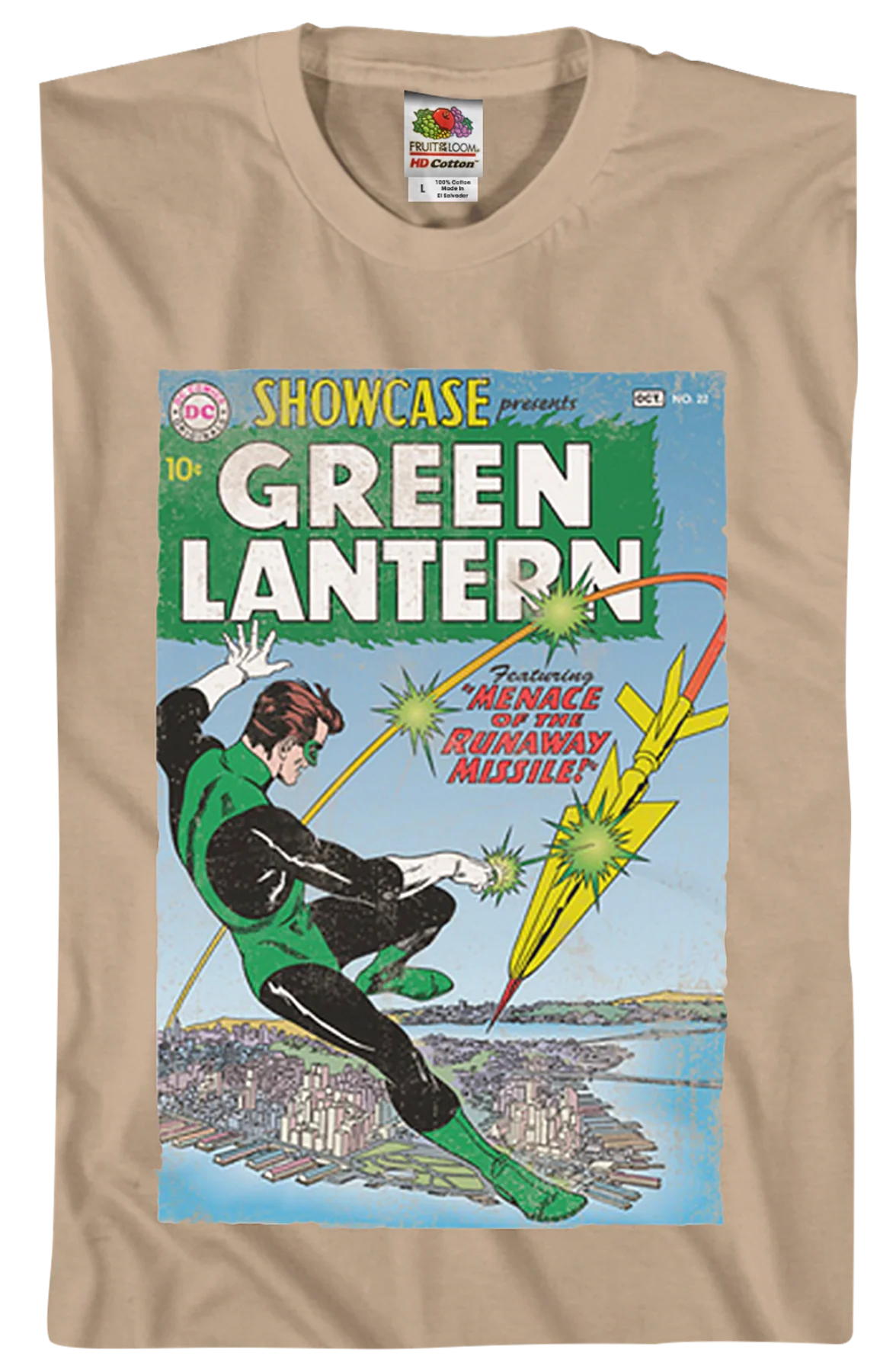 Menace Of The Runaway Missile Green Lantern T-Shirt - Image 2