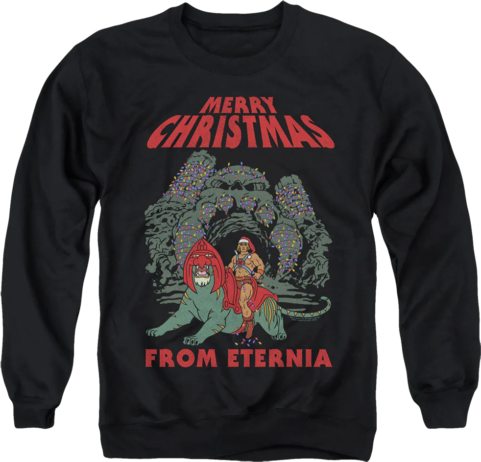 Merry Christmas from Eternia Masters of the Universe Sweatshirt