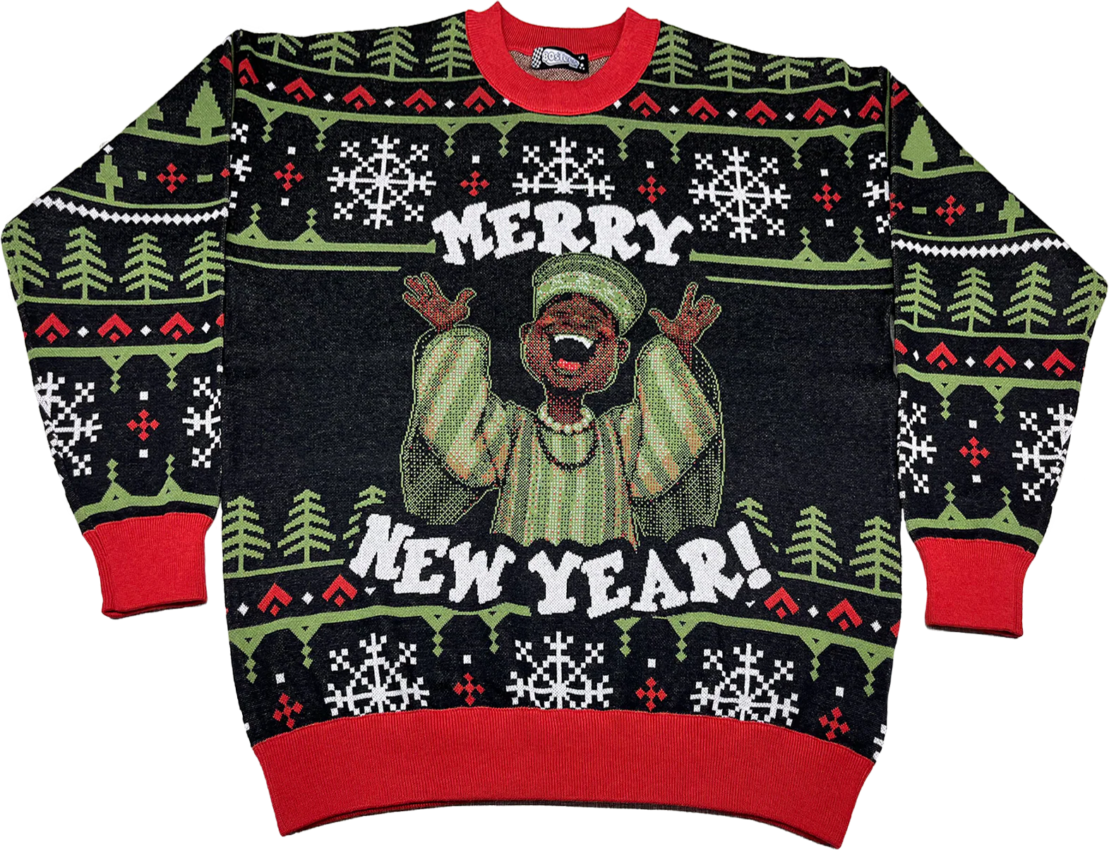 Merry New Year Trading Places Knitted Sweater