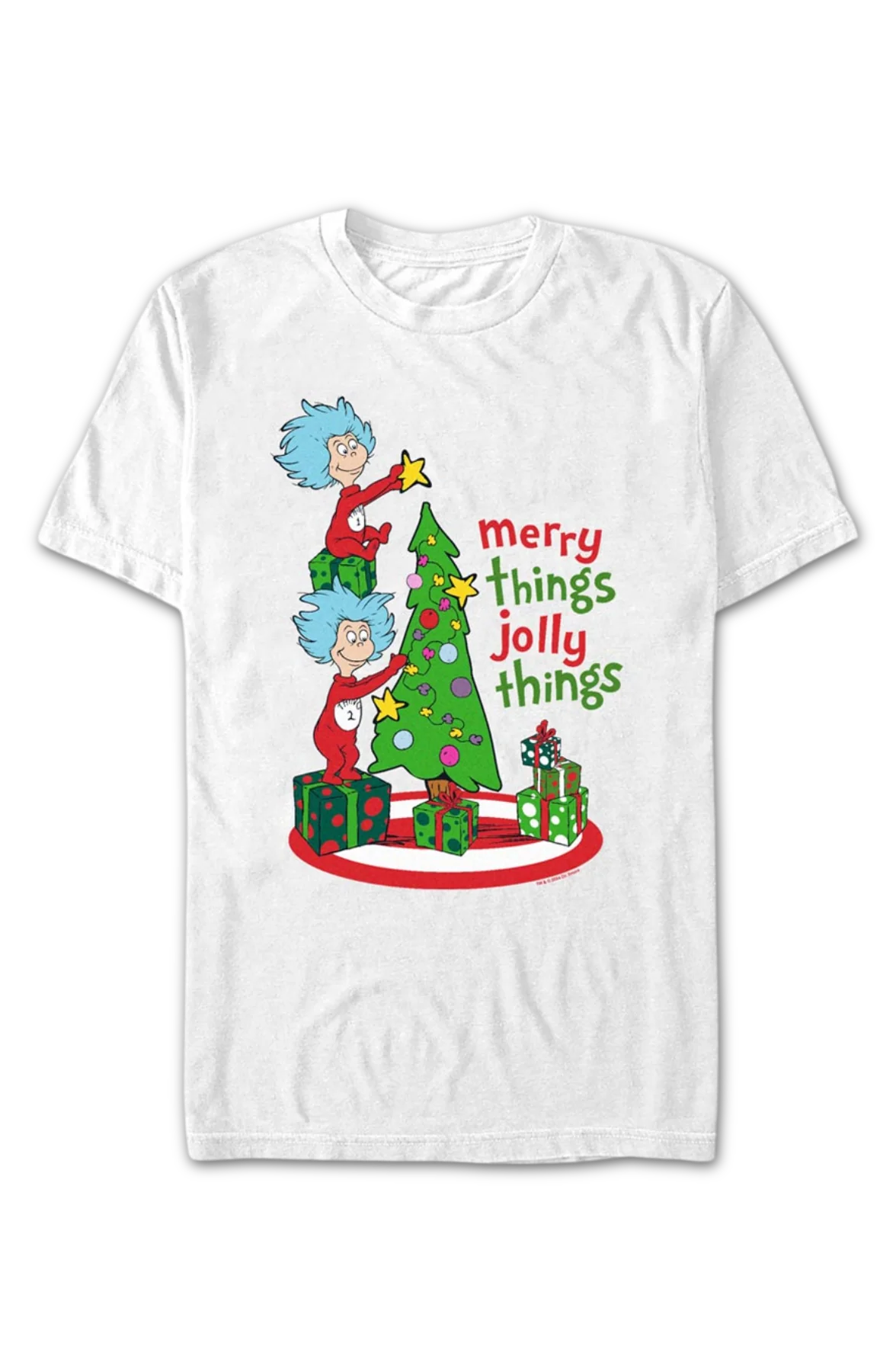 Merry Things Jolly Things Dr. Seuss T-Shirt - Image 2