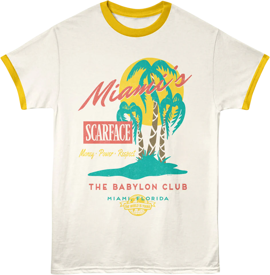 Miami's Babylon Club Scarface Ringer Shirt