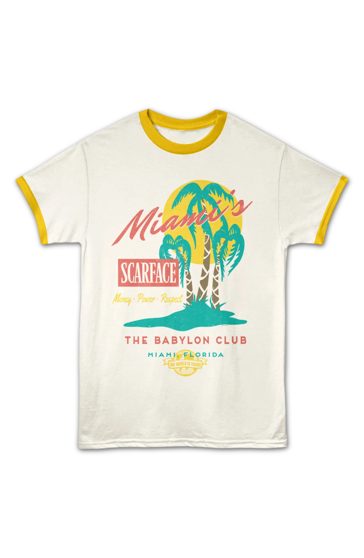 Miami's Babylon Club Scarface Ringer Shirt - Image 2
