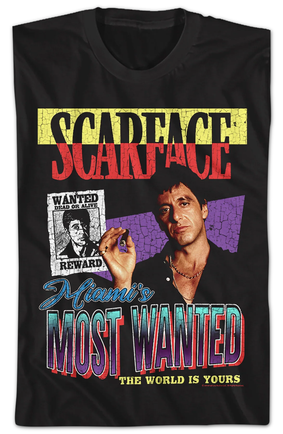 Miami's Most Wanted Scarface T-Shirt - Image 2