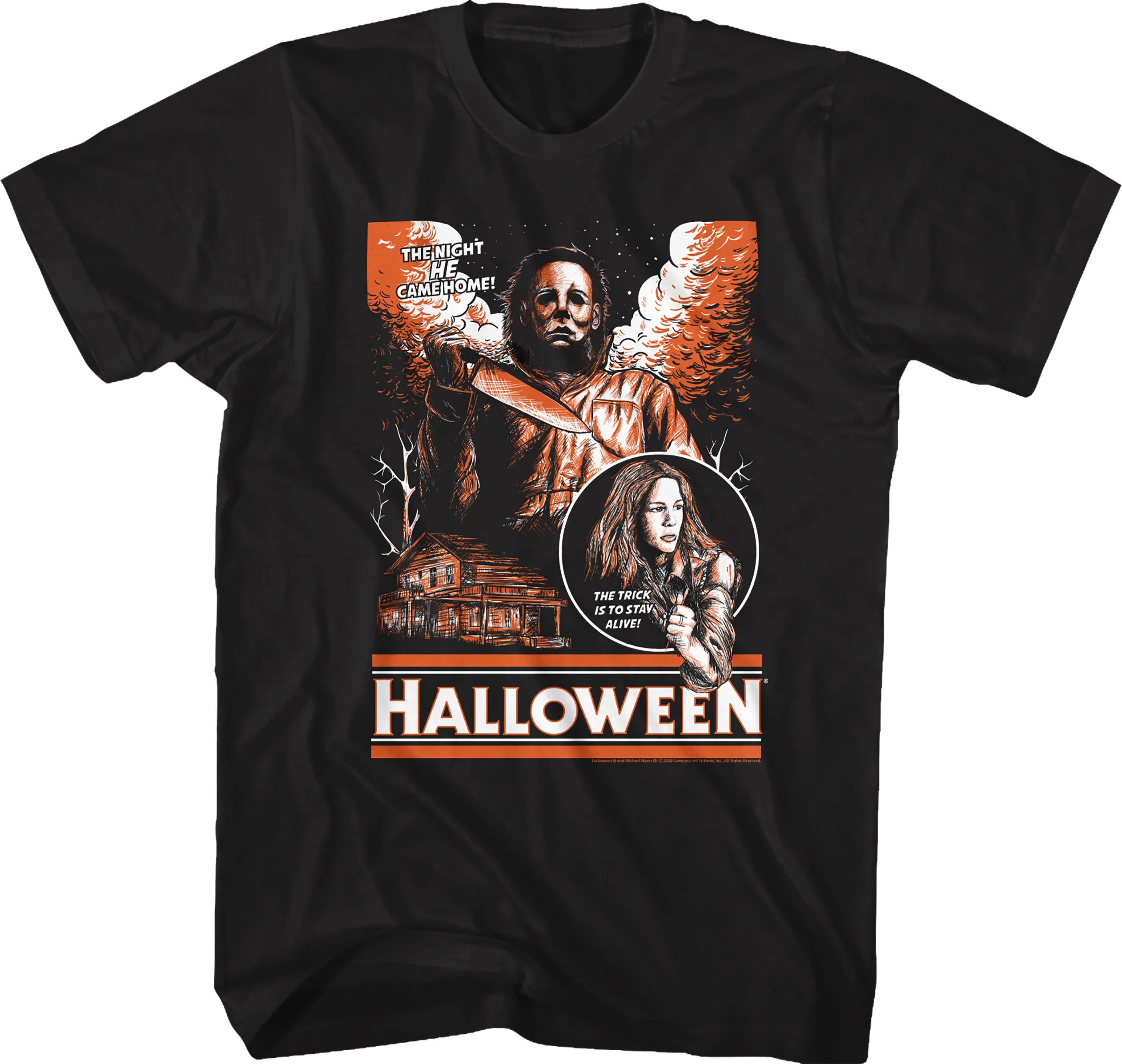 Michael Myers And Laurie Strode Halloween T-Shirt