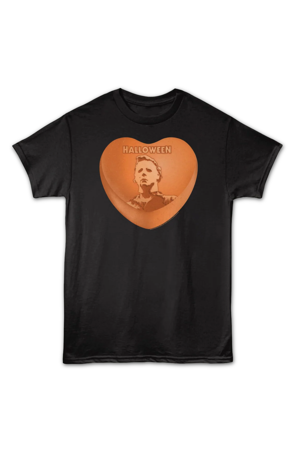 Michael Myers Candy Heart Halloween T-Shirt - Image 2