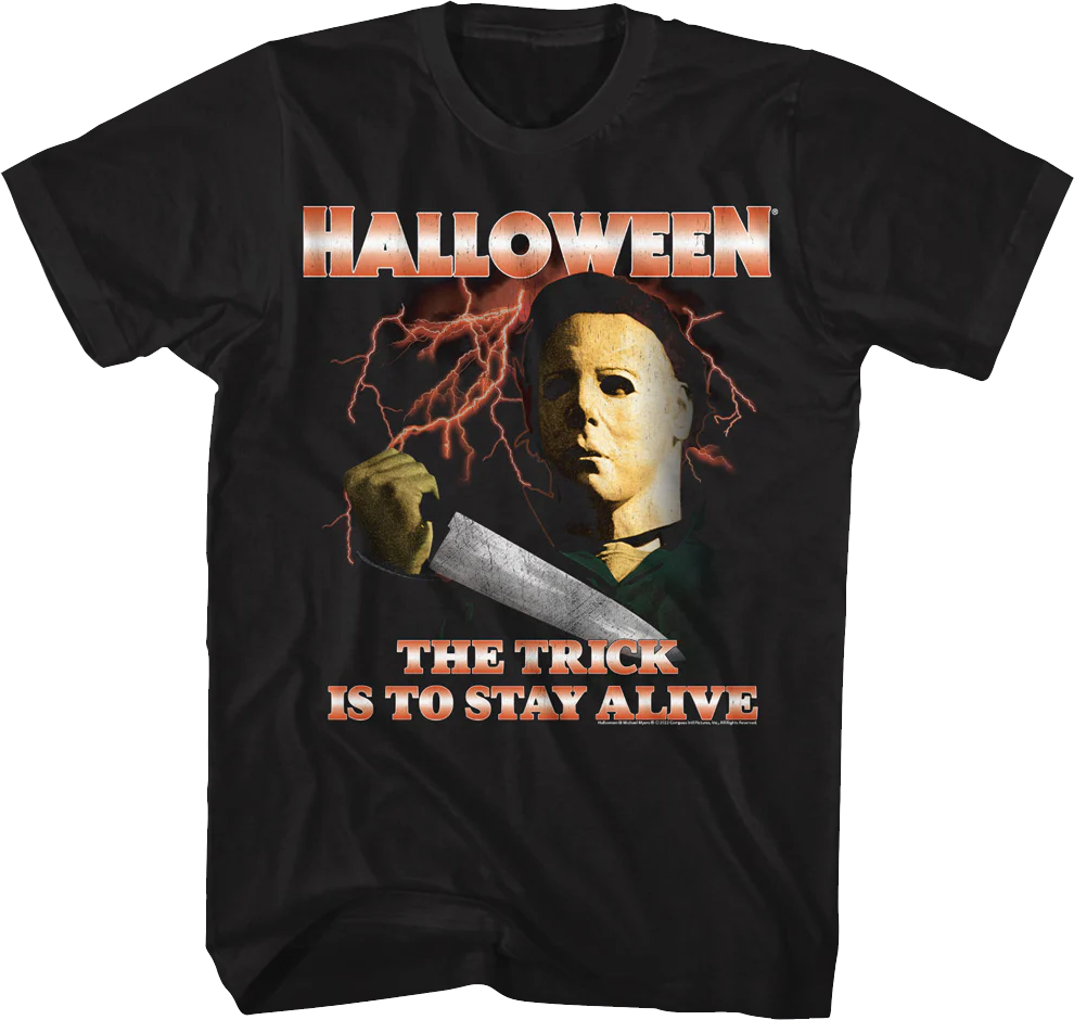 Michael Myers Lightning Bolts Halloween T-Shirt