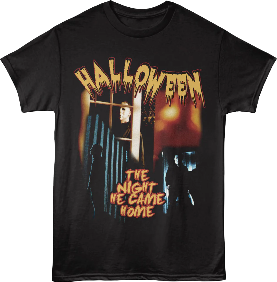 Michael Myers The Night He Came Home Collage Halloween T-Shirt