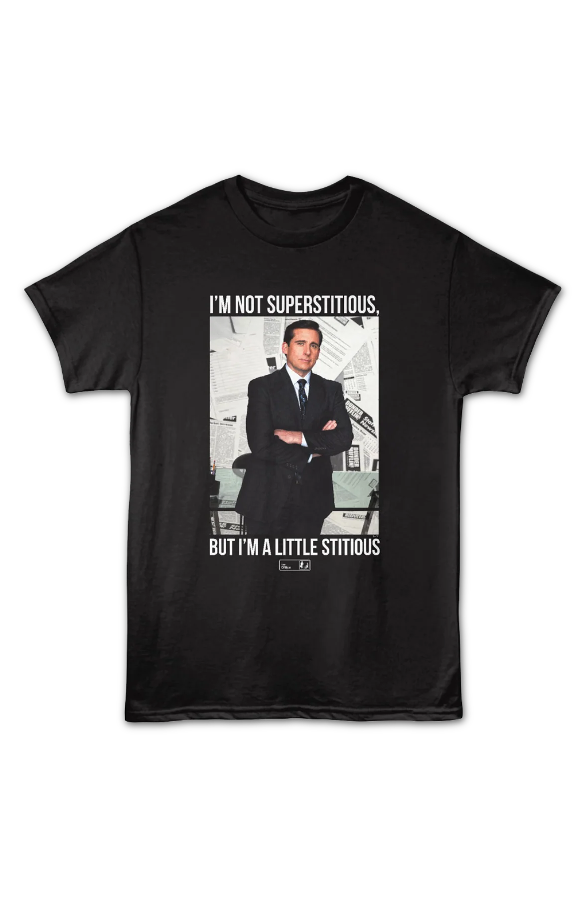 Michael Scott I'm Not Superstitious The Office T-Shirt - Image 2