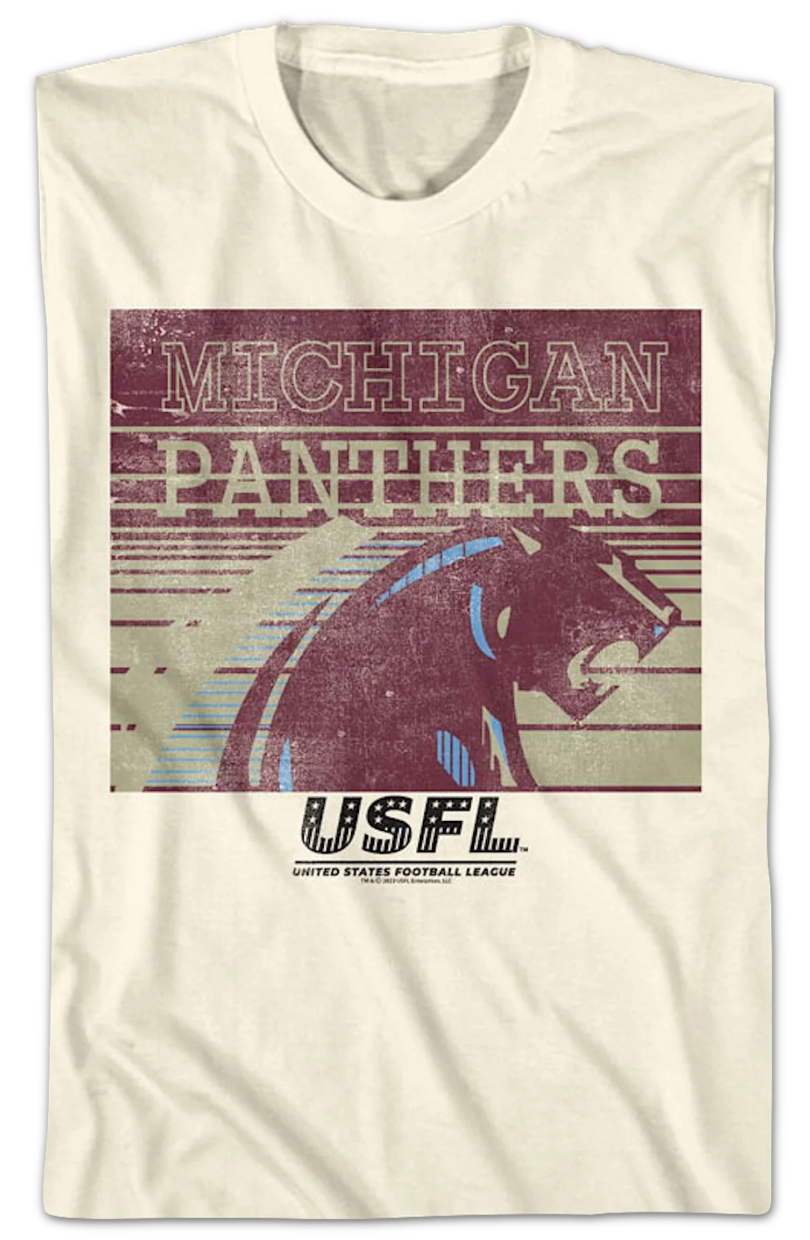 Michigan Panthers USFL T-Shirt - Image 2