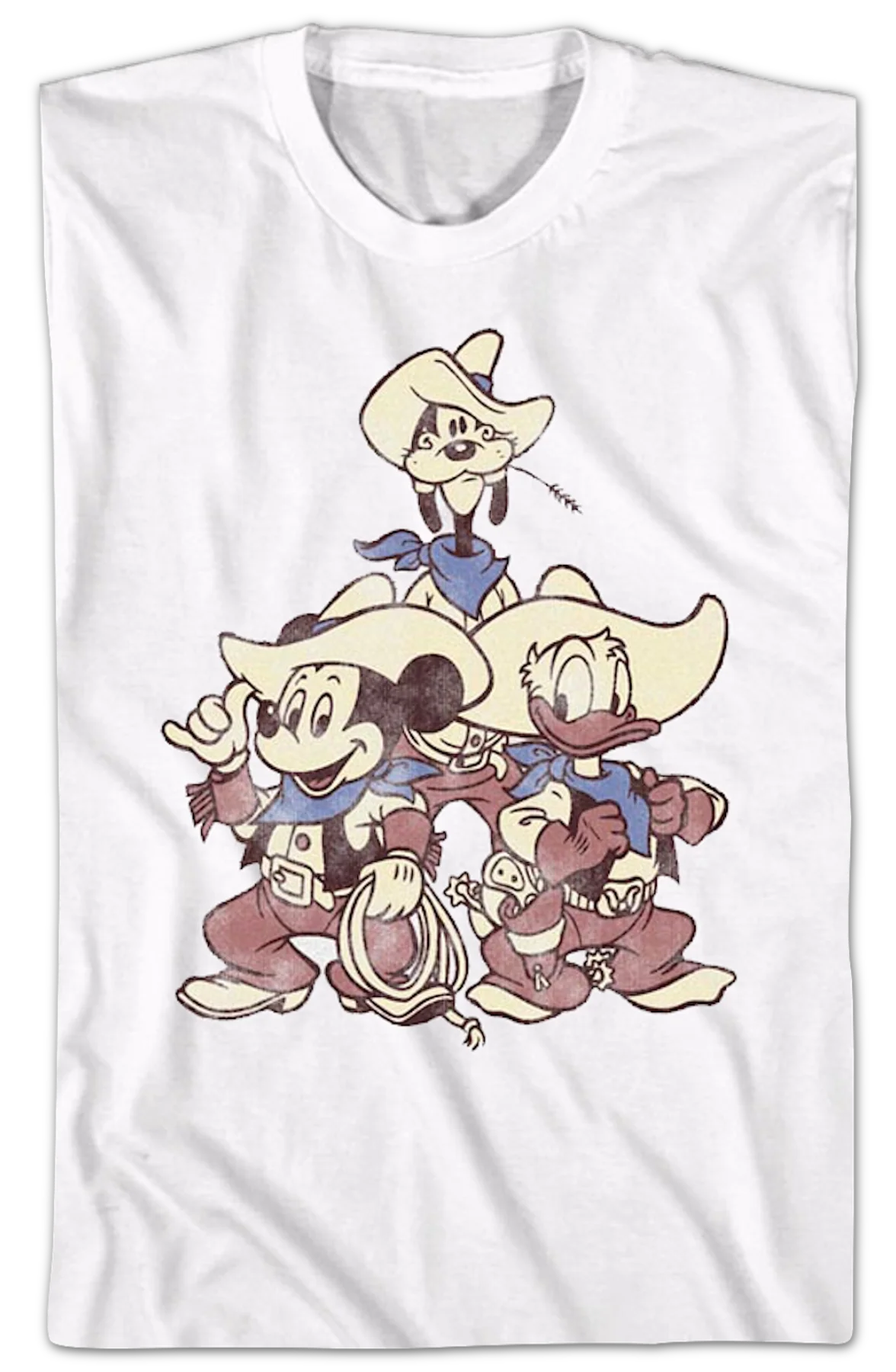Mickey Donald Goofy Cowboys Disney T-Shirt - Image 2