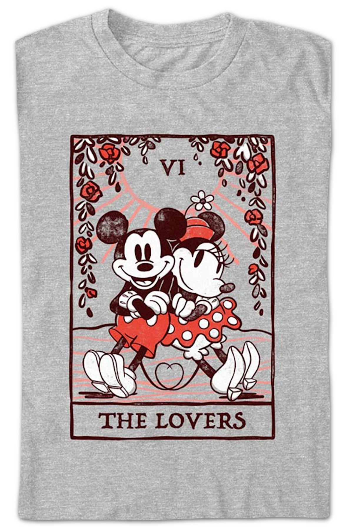 Mickey & Minnie Lovers Tarot Card Disney T-Shirt - Image 2