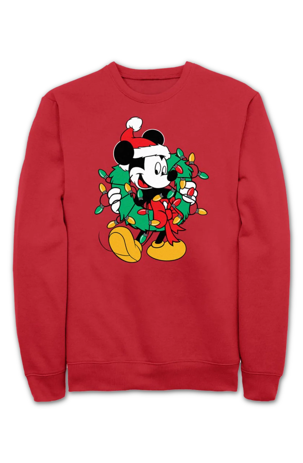 Mickey Mouse Christmas Wreath Disney Sweatshirt - Image 2