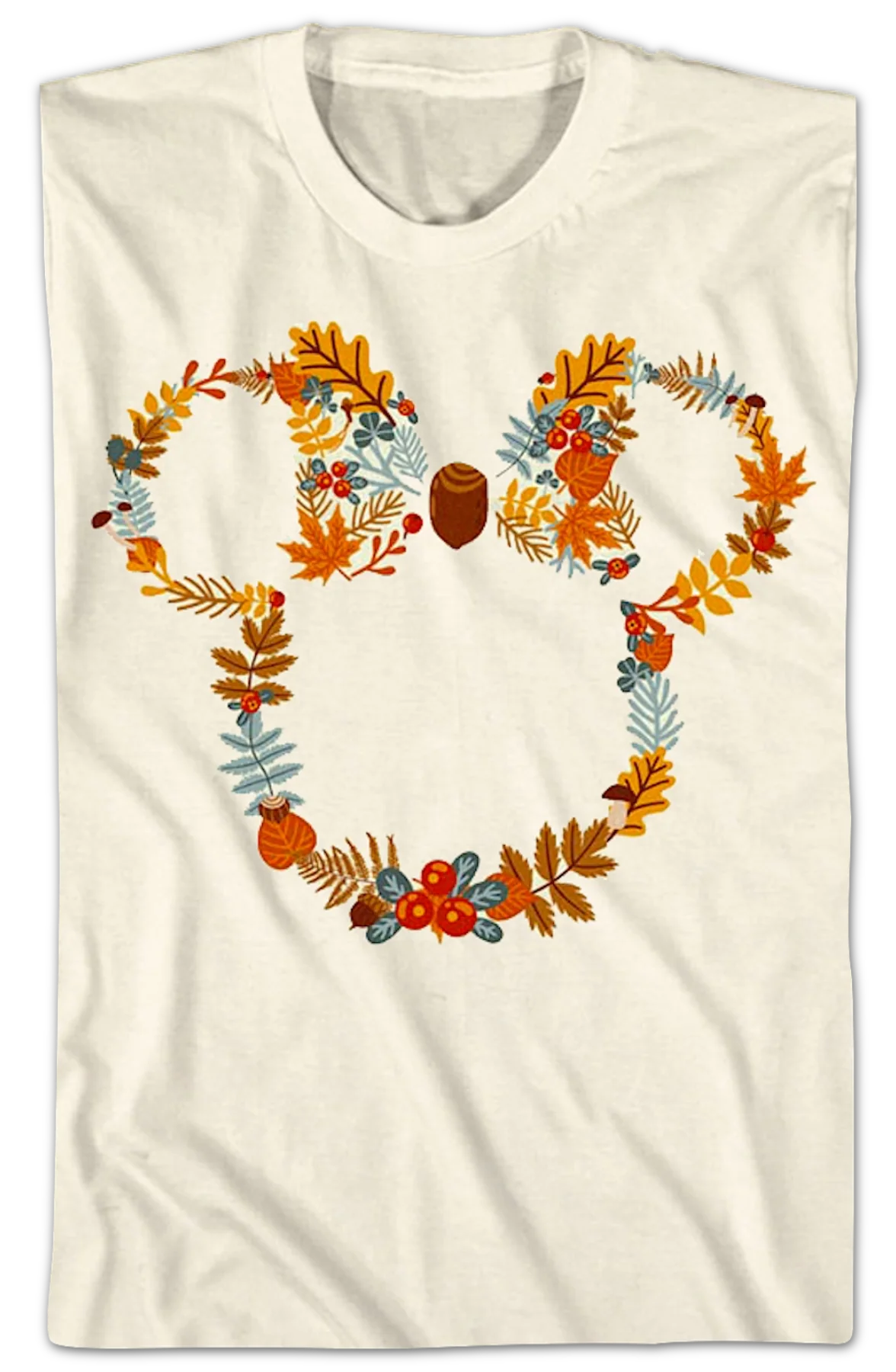 Mickey Mouse Fall Wreath Disney T-Shirt - Image 2