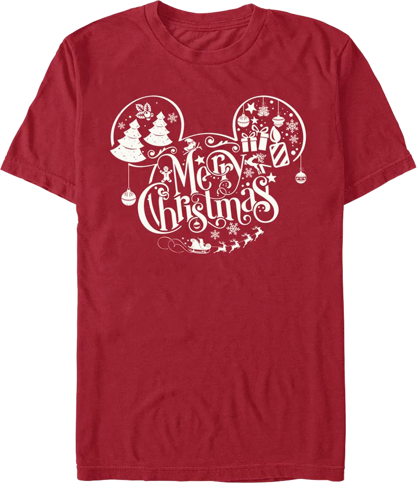 Mickey Mouse Merry Christmas Disney T-Shirt