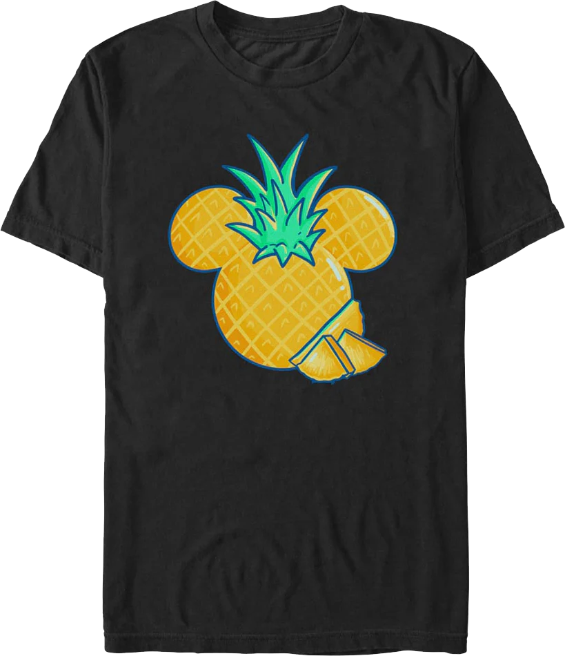 Mickey Mouse Pineapple Logo Disney T-Shirt
