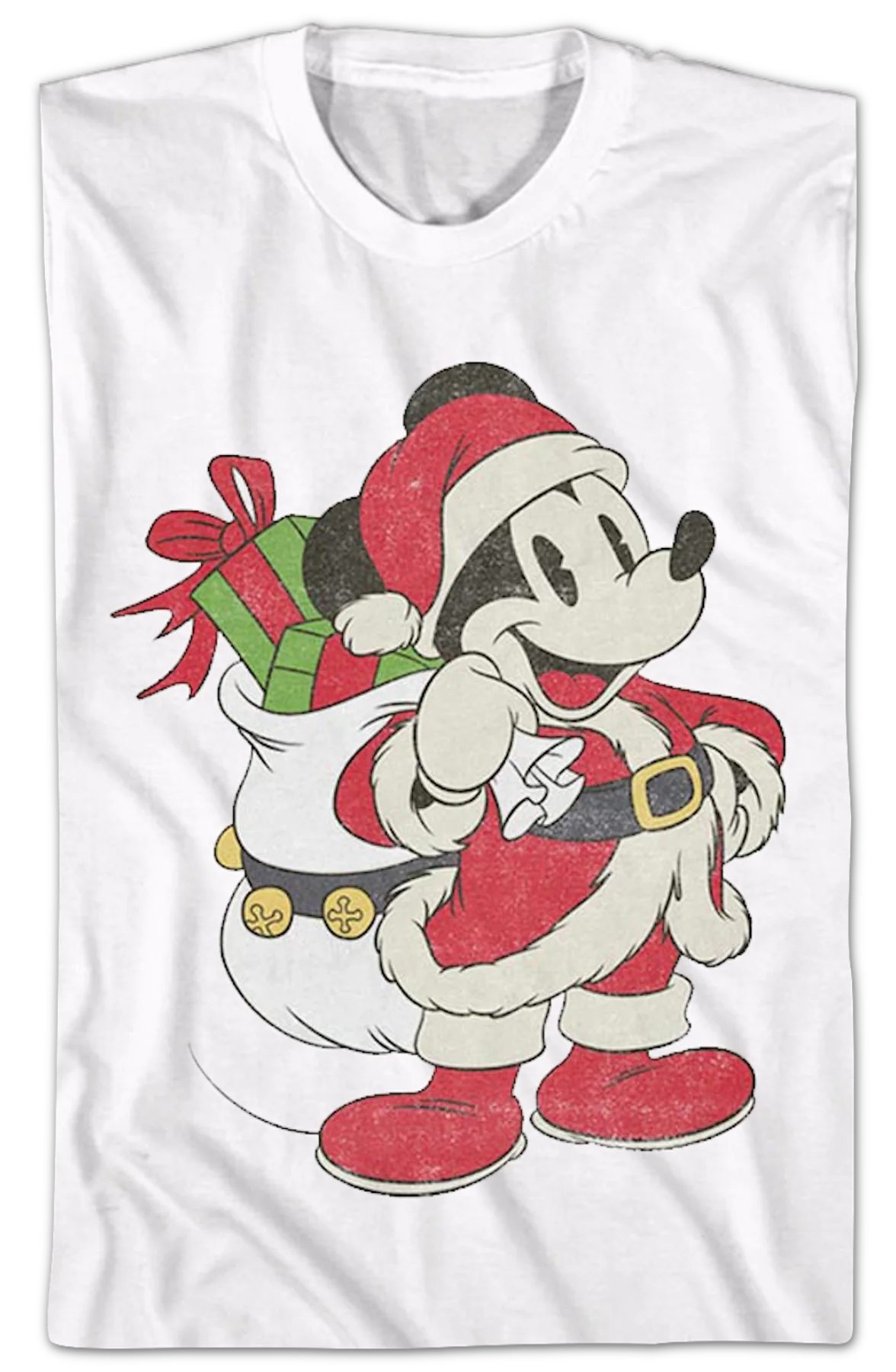 Mickey Mouse Santa Claus Disney T-Shirt - Image 2