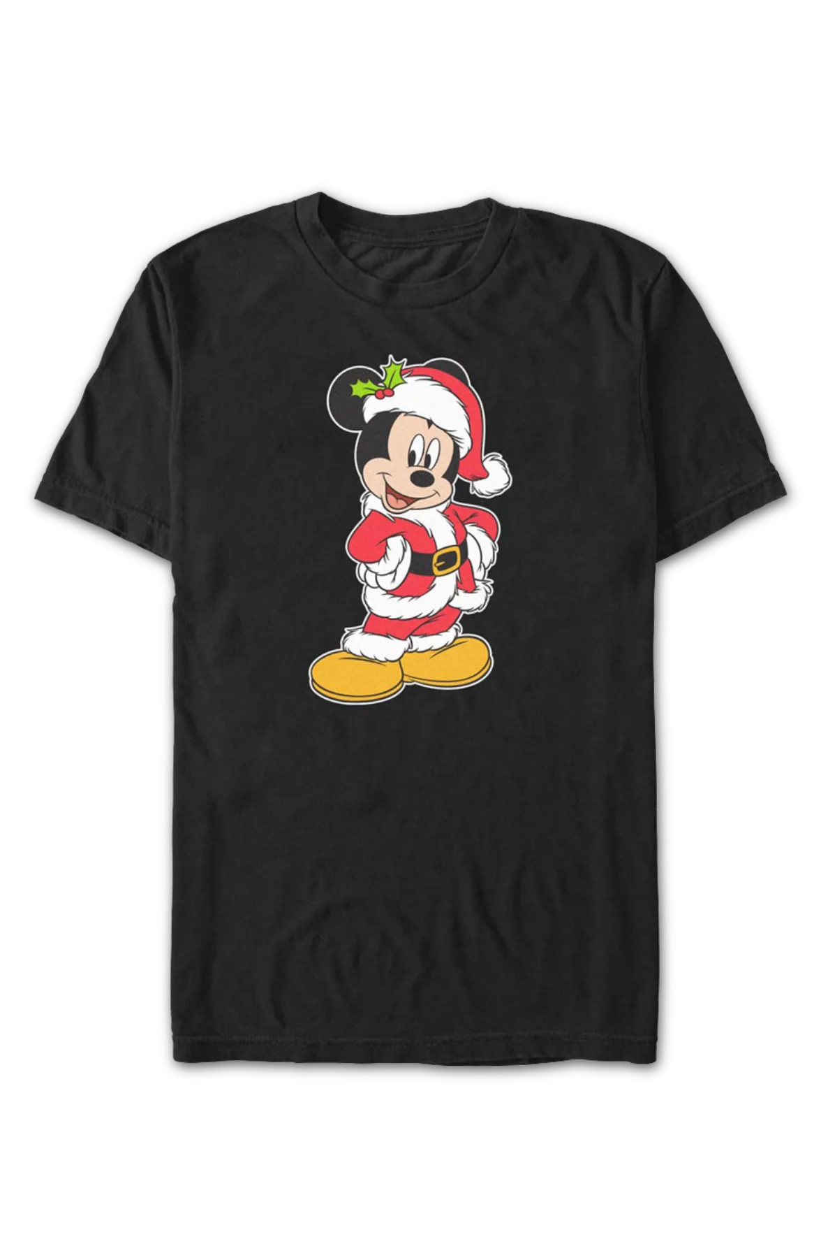 Mickey Mouse Santa Claus Outfit Disney T-Shirt - Image 2