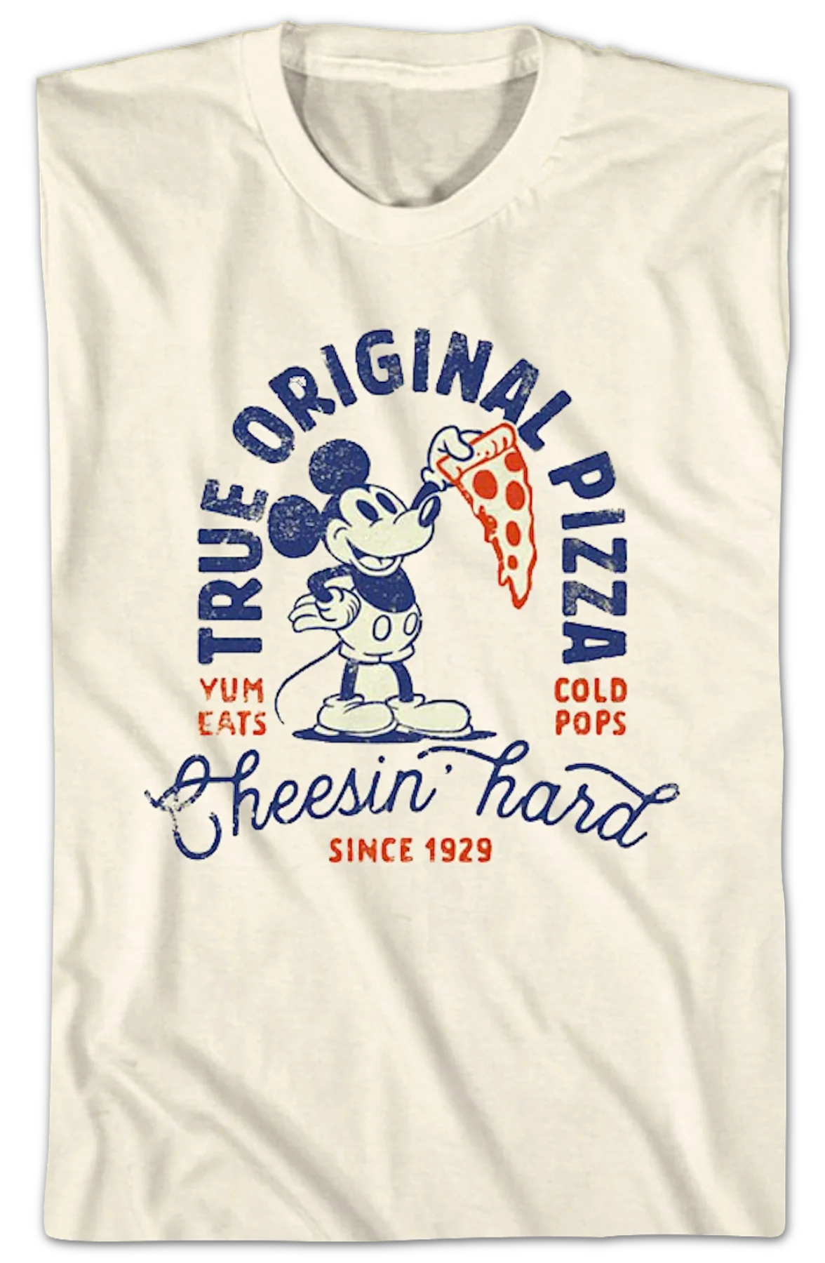 Mickey Mouse True Original Pizza Disney T-Shirt - Image 2