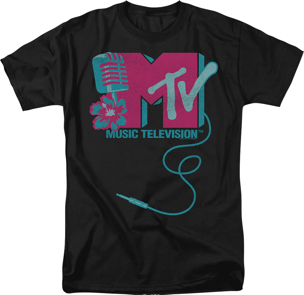 Microphone Logo MTV Shirt