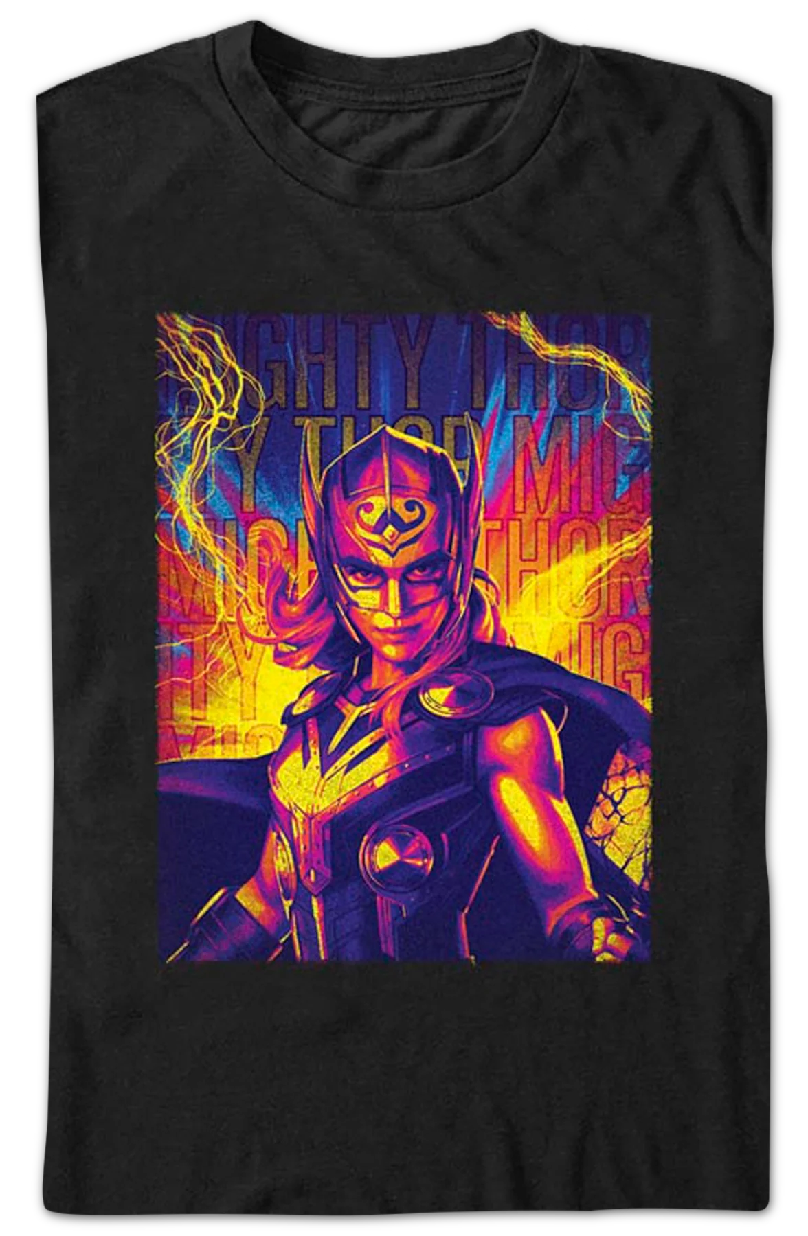 Mighty Hero Lightning Marvel Comics T-Shirt - Image 2