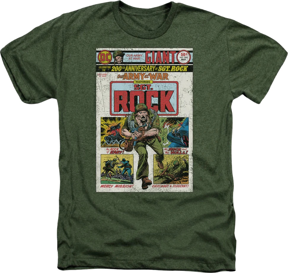 Military Green Sgt. Rock DC Comics T-Shirt