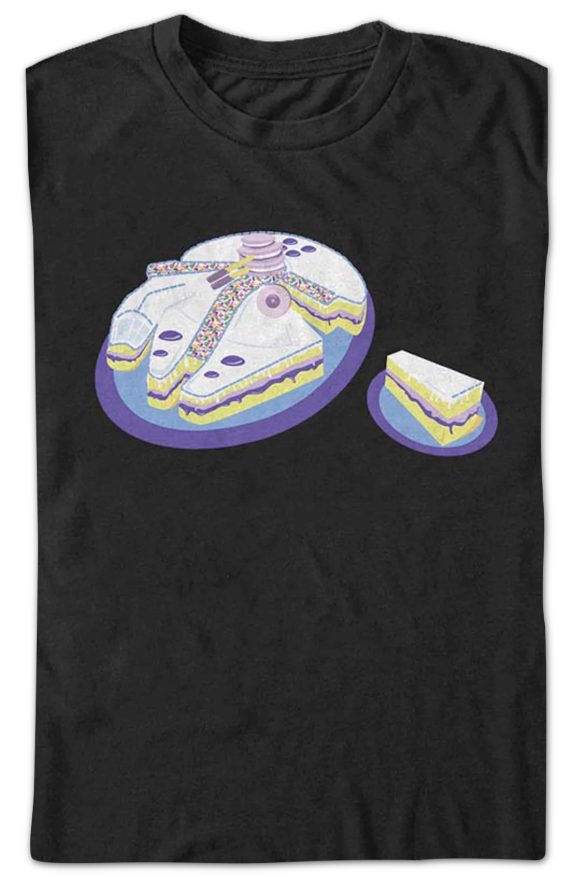 Millennium Falcon Cake Star Wars T-Shirt - Image 2