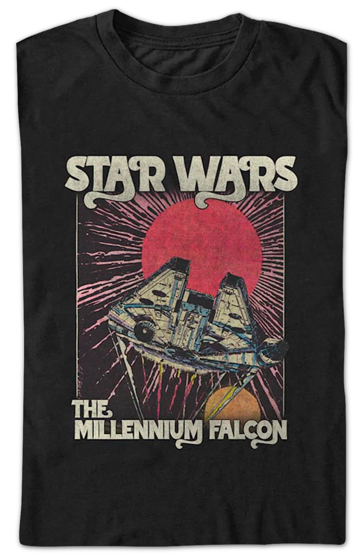 Millennium Falcon Hyperdrive Star Wars T-Shirt - Image 2