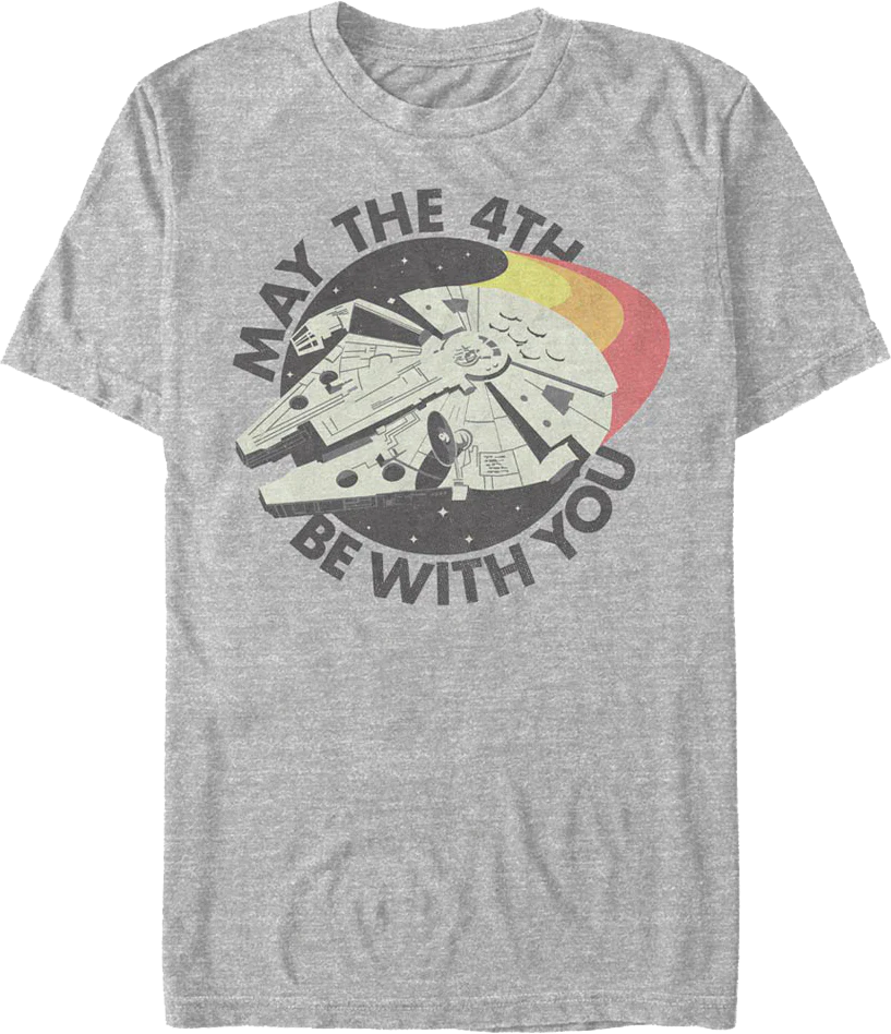 Millennium Falcon May The 4th Be With You Star Wars T-Shirt