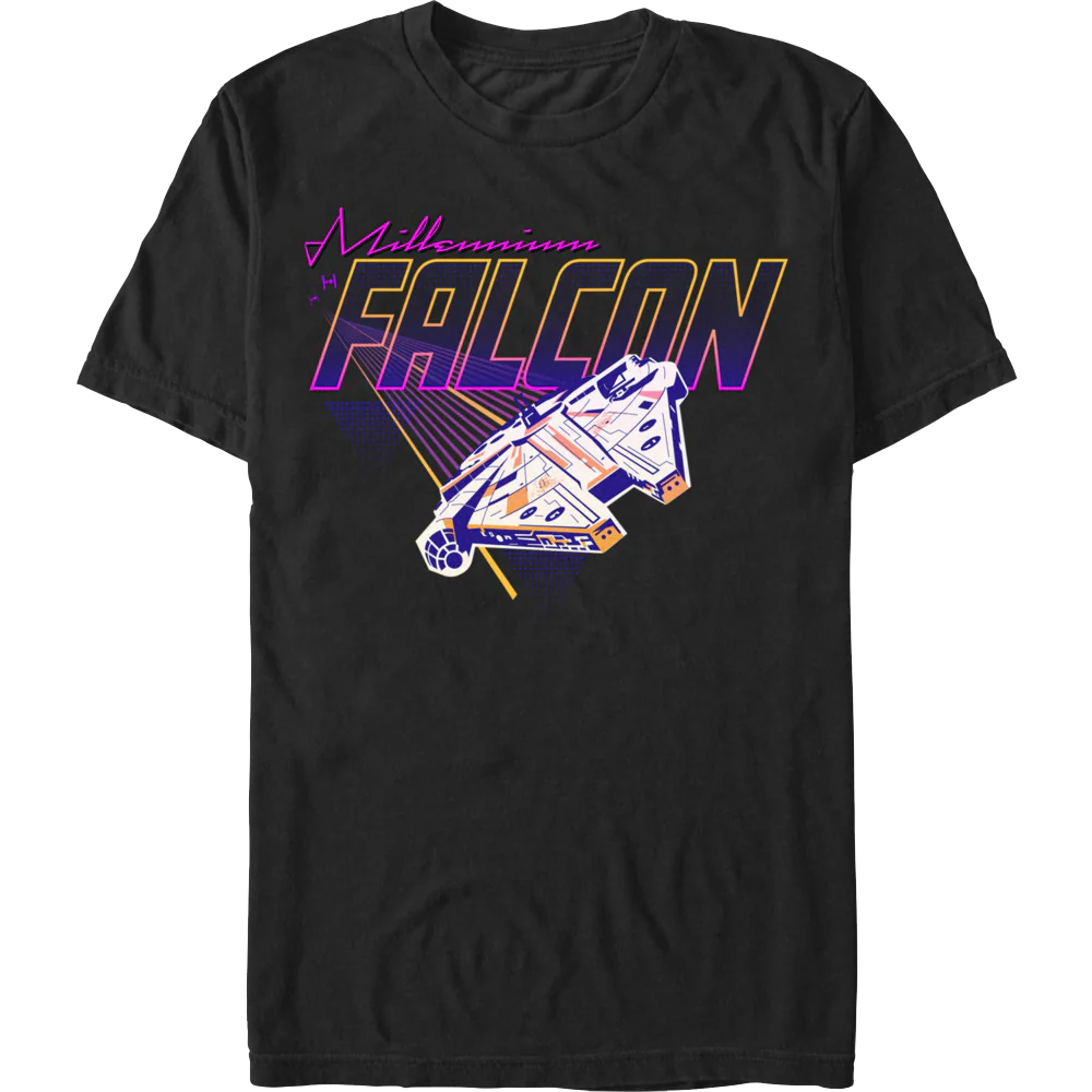 Millennium Falcon Retro Flight Star Wars T-Shirt