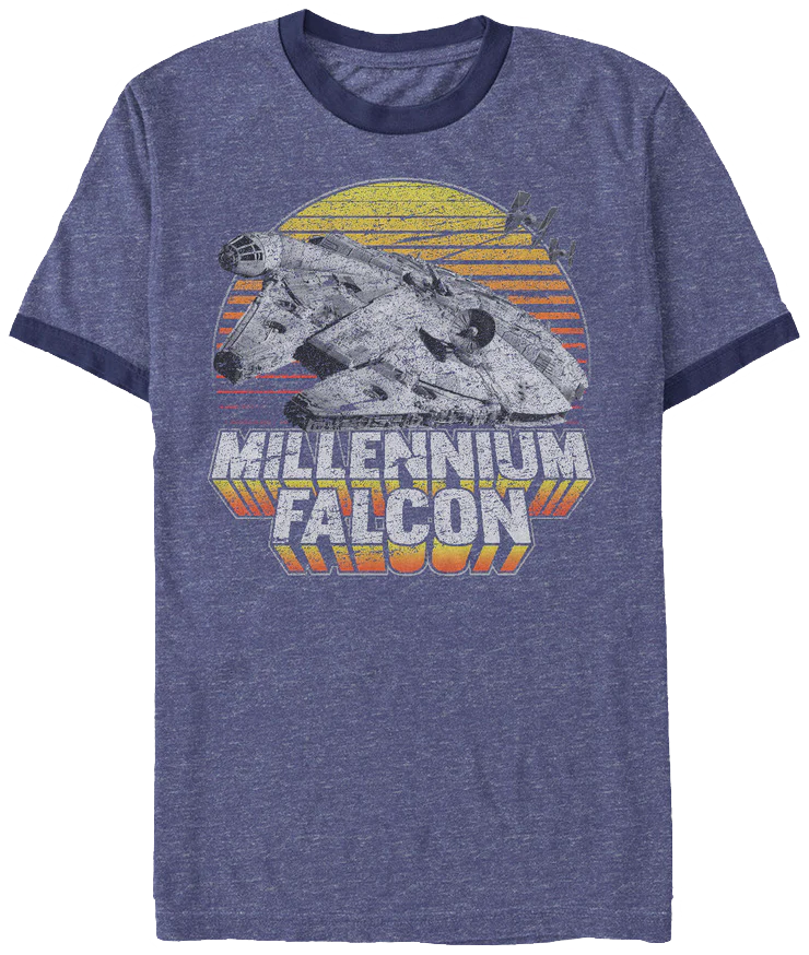 Millennium Falcon Star Wars Ringer Shirt