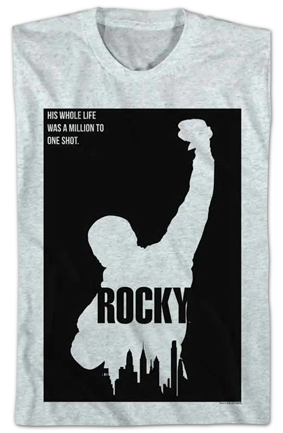 Million To One Shot Silhouette Rocky T-Shirt - Image 2