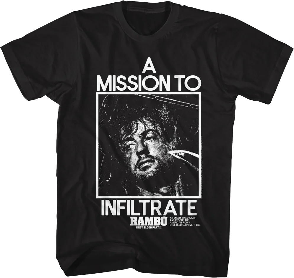 Mission To Infiltrate Rambo T-Shirt